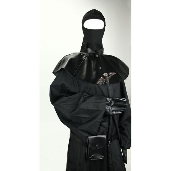 Plague Doctor Costume Starter Kit Robe Cane Gloves And Collar Cosplay Set Adult - Picture 4 of 5